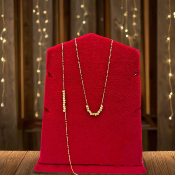 Ensemble Collier Bracelet Simple Or 18K